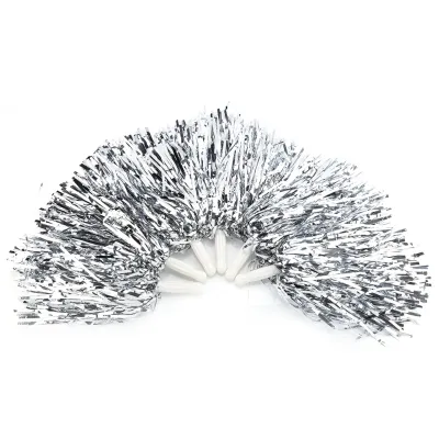 Lixada 6pcs Cheerleading Pom Poms Cheerleader Pom Poms Cheer Sports Party Dance Accessories for Team Sports Dance Party School Cheering Stage Performance (Gold)
