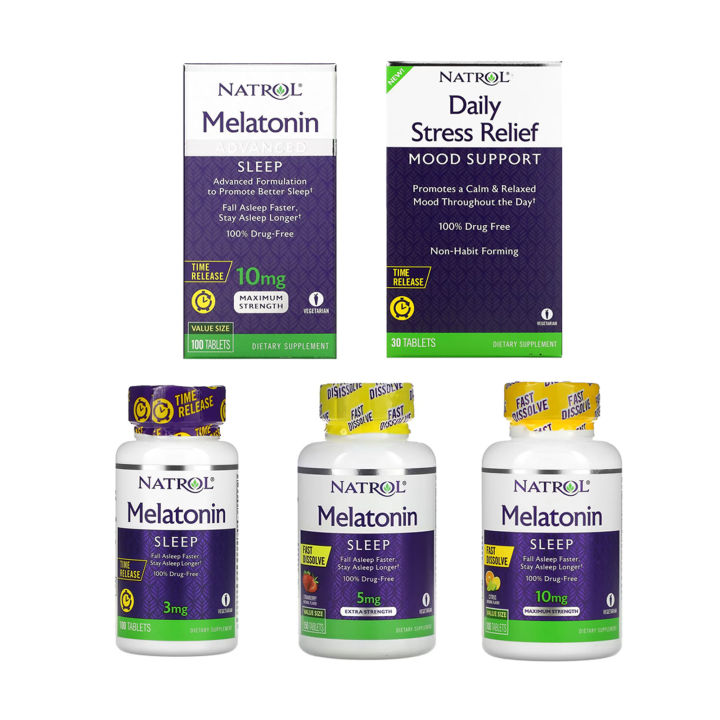 Natrol Melatonin Advanced Sleep Tabs with Vitamin B6 10mg 100 Count