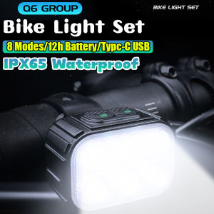 Waterproof Bike Front Light for Night Cycling Headlight MTB Front Light for Bike USB Rechargeable LED Bicycle Headlight COB Lamp Bike Accessories