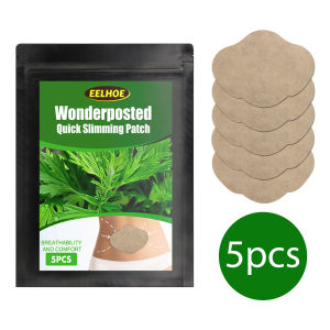 Eelhoe Wonderipality Quick Silmming Patch Belly Slim Patch Abdomen Slimming Fat Burning Navel Stick Weight Loss Slimer Tool 5pcs