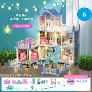 Bộ Đồ Chơi Lắp Ráp Mô Hình Nhà Búp Bê Lâu Đài Biệt Thự Công Chúa Xinh Xắn Bằng Nhựa - SOHANEI FAM