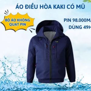 Áo Điều Hòa Có Quạt Làm Mát Áo Khoác Quạt Gió Có Mũ Bộ Quạt Áo Điều Hòa Siêu Mát