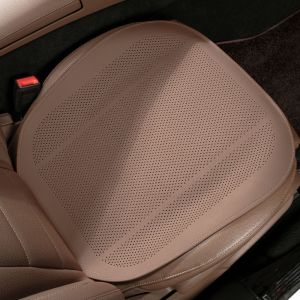 INNEWIN Gói Nửa Đệm ghế ô tô Màu đơn sắc Da PU Đệm ghế thông gió Phổ quát Thoáng khí Đệm mát Bốn mùa
