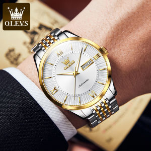 OLEVS Watch For Men Original Waterproof Automatic 2022 Fashion Dual Calendar Luminous Display Multifunctional Luxury Automatic Mechanical Mens Watch - Pawnable