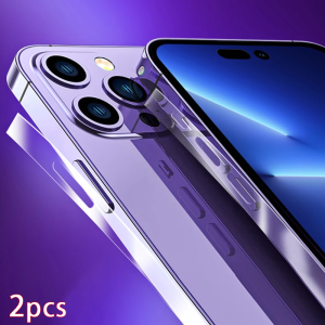 WSKEN Side Film For iPhone17ProMax/17Pro/16/15 Crash Case Protective Frame Hydrogel Back Protective Film