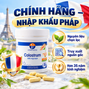 Colostrum Fenioux Sữa Non Bò Nhập Khẩu Pháp 300mg - Hộp Lớn 200 Viên Dùng Lâu