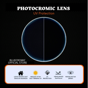 KACAMATA BLUECROMIC DRIVE PRIA ANTI RADIASI BLUERAY PHOTOCHROMIC MINUS /kacamata pria wanita