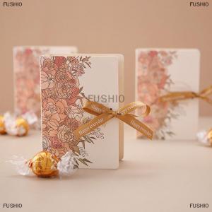 [COD] FUSHI0 1PC Cuốn Sách Hình Dạng Hộp Quà Tặng Ith Ribbon Bìa Kẹo Sô Cô La Hiện Nay Bao Bì Hộp Cho Đám Cưới Sinh Nhật Của Mẹ Ngày
