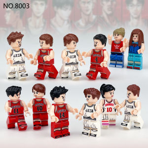 SHUNAICHI Sports department minifigures small particles mosaic building block toy doll basketball football baseplate accessories cross-border wholesale