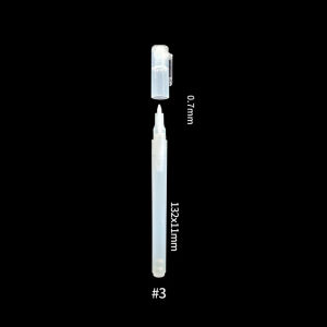 Premium 1pcs Replacement Empty Pen 2.0MM/0.7MM Barrels Tub Chalk Paint Pen Repair Refill Brush Pen Acrylic Paint Marker 热销新款 品质保证