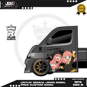 SPS 029 - STIKER DECAL VARIASI ANYA PINTU ALL PICK UP NEW CARRY GRANDMAX L300 HILUX TRITON BISA PAKAI FREE CUSTOM NAMA