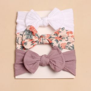 Baby Headband Bow Turban Soft Stretch Hairband Newborn Toddler Daily Wear Gift