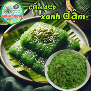 1KG CỐM DẸP XANH ĐẬM ĐẶC SẢN HÀ NỘI DÙNG ĐẺ NẤU CHÈ XÔI LÀM BÁNH LÀM KEM...RẤT HẤP DẪN