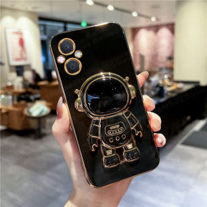 NIWINEE Ốp Lưng Điện Thoại Chống Sốc Mạ Mềm Cạnh Thẳng Có Giá Đỡ Phi Hành Gia Dễ Thương Cho OPPO Reno 7 4G Reno 8 4G Reno 7Z 5G Reno 8Z 5G Ốp Lưng Điện Thoại Thời Trang Có Vỏ Bọc Toàn Bộ bảo Vệ Máy Ảnh Bán Chạy Nhất