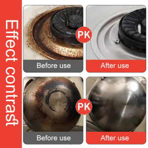 ✨ Powerful Descaler/Cleaning Paste/Pot Bottom Black Remover/Cleanser/Black Removal Maintainer/Safe Surface/Grease Removal/Oven/Active Agent/JS锅底除黑啫喱--备注1:1配尖嘴