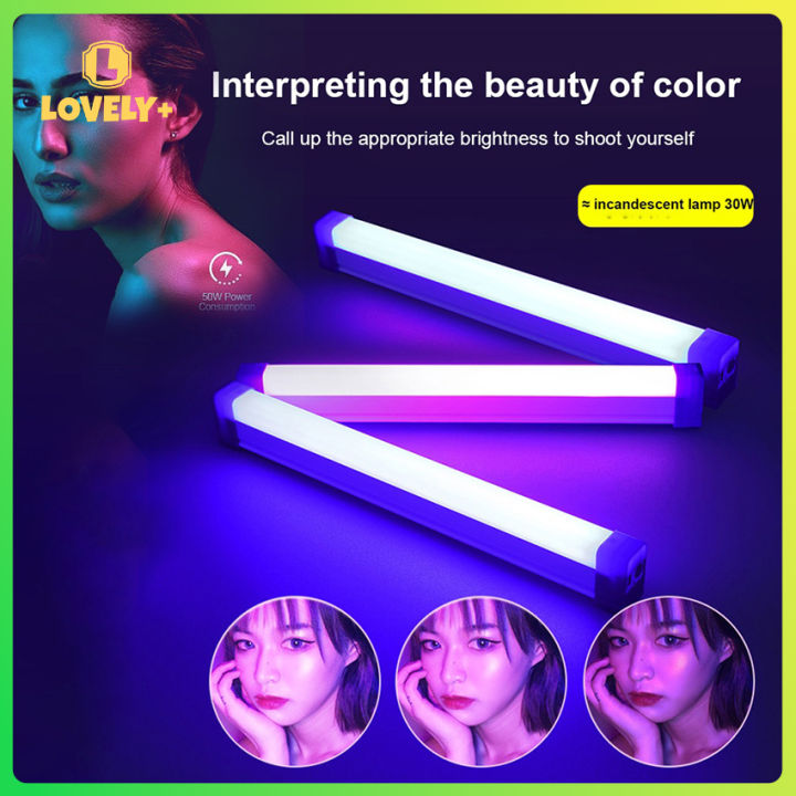 Fill Lamp Rechargeable Light LED Fill for Photography Button Strip Light ...