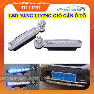 Đèn led năng lượng gió xe hơi ô tô màu ngẫu nhiên gắn đầu hoặc gương ô tô
