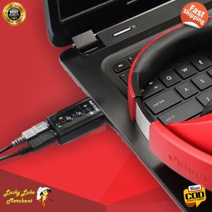 PC Desktop Komputer Laptop Sound Card USB Soundcard 7.1 Channel Sound Adapter Dongle