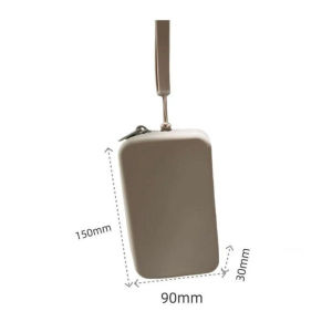 Women Rectangular Silicone Coin Purse Multifunction Silicone Storage Bag Fashion Waterproof Handbag