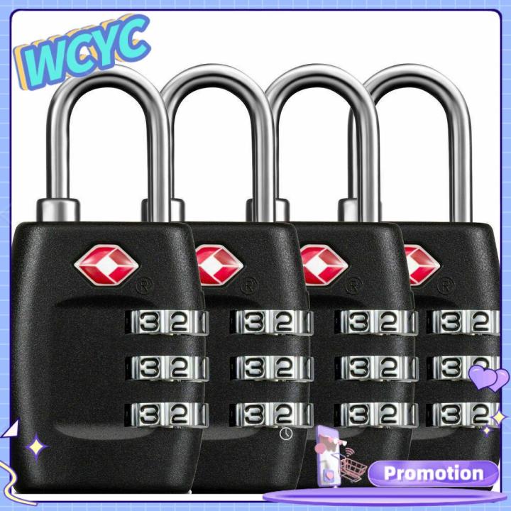 WCYC Sturdy Locker Code Lock Duffle Bag TSA Luggage Lock 3 Position