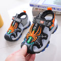 READY STOCK Summer Anti slip Soft Sole Boys with Cartoon Spider Man Student Childrens Beach Shoes Sports Sandals for Kids. 