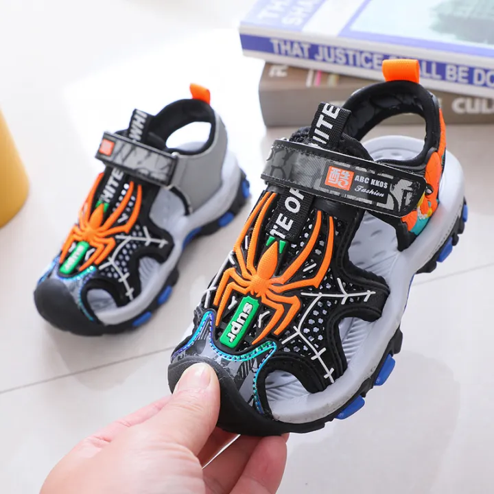 READY%20STOCK%20Summer%20Anti%20slip%20Soft%20Sole%20Boys%20with%20Cartoon%20Spider%20Man%20Student%20Childrens%20Beach%20Shoes%20Sports%20Sandals%20for%20Kids%20-%20Image%207