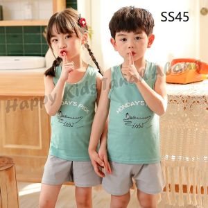 PROMO Baju Singlet Anak Laki-Laki Bahan Katun Motif Terbaru