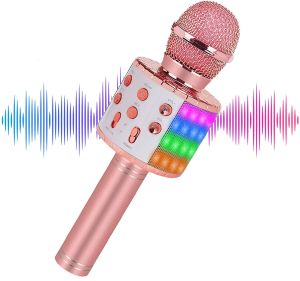 WS-858 - Wireless Bluetooth Microphone & Karaoke Hi-Fi Speaker | Karaoke Hi-Fi Speaker Hand Live Universal High Quality