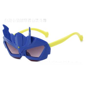 TUmama Mát trẻ em Ultraman Sunglasses với UV400 bảo vệ phong cách thiết kế hoạt hình cho các hoạt động ngoài trời và thời trang mặc