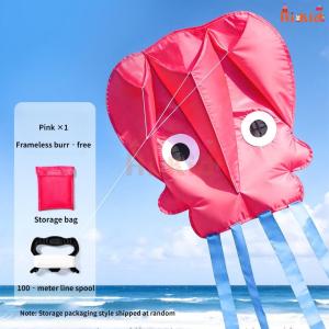 [SG Seller]Colorful Octopus Kite for Children No Assembly Required Pocket Kite for Beach & Park Activities