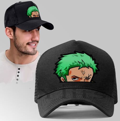 Zoro (one piece) Peeker Design Mesh Cap Net Cap Trucker Hat