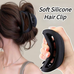 Soft Silicone Grab Clip Large Hairpin Shark Clip Hair Clip Fashion Hair Accessories