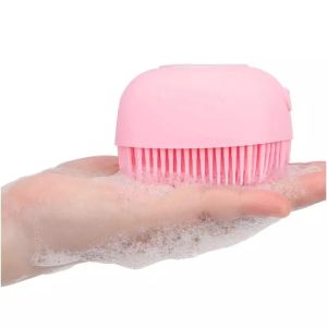 Sikat Mandi Silikon shower brush sikat badan Dispenser 80ml Portable