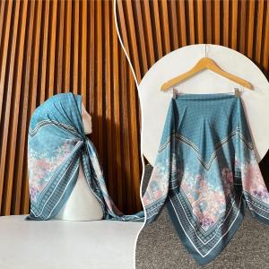 Voal Motif Hijab Segiempat Syari 115x115 bahan Voal Sublim Premium Full Laser Cut Kode Heaven