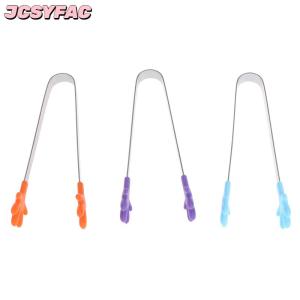 JCSYFAC Silicone thép không gỉ nấu ăn nhà bếp Ice tong thực phẩm BBQ salad tay Clip