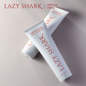LAZY SHARK Archangel Gentle Cleansing Cream DUO | 2x 140ml Facial Cleanser and Face Mask with Papaya Emu Apple Seaweed Sweet Almond Oil and Glycerin