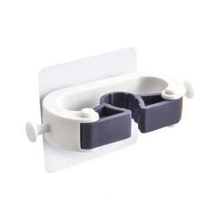 Wall-Mounted Mop Organizer Broom Holder Bathroom Kitchen Rag Bath Ball Dustpan Hook Self-adhesive Seamless Rack