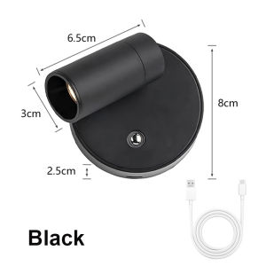 Spotlight Touch 2000mAH Magnetic Base Led Wireless Wall Light USB Rechargeable Wall Mounted Cabinet LED Light Magnetic Rechargeable Wall Light Spotlight Touch Night Lights for Dimmable Bedroom Bedside Lamp
