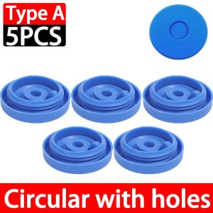 5Pcs 5Gallon Water Bottle Caps Reusable Silicone Cap with Hanging Loop Leak Replacement Cap 55mm Jug Caps