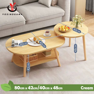 Meja Kopi Nordic Dua Lapis Apartemen Kecil Meja Ruang Tamu Modern Meja Teh Sederhana Meja Kopi Kreatif Rumah - YOSINOGAWA STORE
