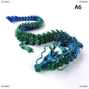 [COD] FUSHI0 3D Printed Articulated Dragon Fish Tank Landscaping Chinese Long Flexible Ornament Toy Model Home Office Decoration Kids Gifts