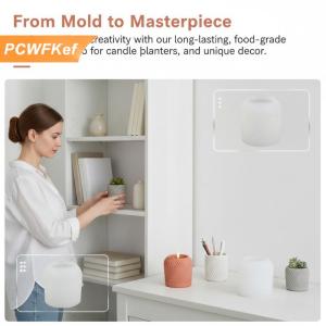 【PCWFKef】 3D mô hình kim cương Silicone khuôn cho nến Jar Nhựa Bình trồng DIY linh hoạt công cụ thủ công cho độc đáo làm quà tặng thủ công