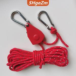 [COD] SHgeZm Ngoài trời cắm trại dây Lều dây ròng rọc điều chỉnh nâng dây