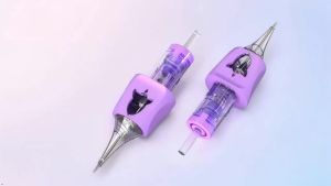 Wormhole Tattoo Needles 20PCS Tattoo Cartridge Needles 3RL Needle Cartridge Round Liner Finger Ledge Cartridges Compatible with Tattoo Tattoo Machine Tattoo Supplies 0803RL