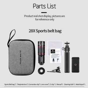 High quality HD 28X mobile phone camera macro zoom for smartphones. Fisheye for mobile phones