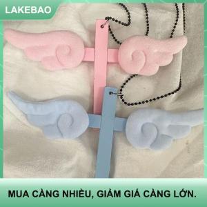 【LAKEBAO】 Qua thiên thần Cánh Vòng cổ Chúa Giêsu Christ Mặt dây chuyền choker retro đồ trang sức phong cách tự nhiên Gỗ amulet