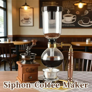 360ml Siphon Pot Grinder Set Siphon Coffee Appliance Manual Coffee Machine Filte Vacuum Coffeemaker