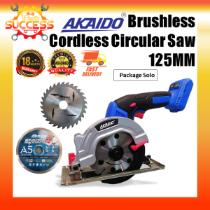 AKAIDO Brushless Cordless Circular Saw 125MM Fast Cutting Quick & Easy to Use Heavy Duty for Industrial Use Saw
