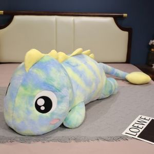 JOJO CASTLE NEW Big Size Rainbow Dinosaur Plush Toy Soft Plush 80/100/120/140cm Stuffed Animal Dinosaur Guaranteed Room Decor Kids Birthday Gift For Kids Girls Boys