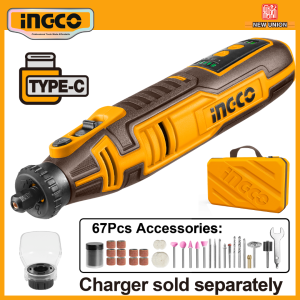 INGCO 8V CORDLESS ROTARY TOOL | 67 ACCESSORIES | CMGLI0801